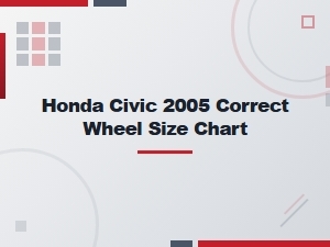 Honda Civic Wheel Size Chart and Specifications